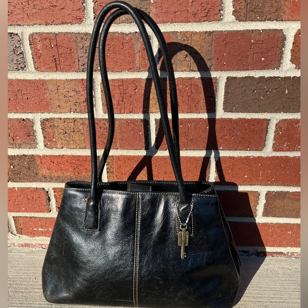 Fossil Black Leather Shoulder Bag